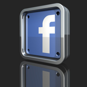 Metallic Facebook Logo